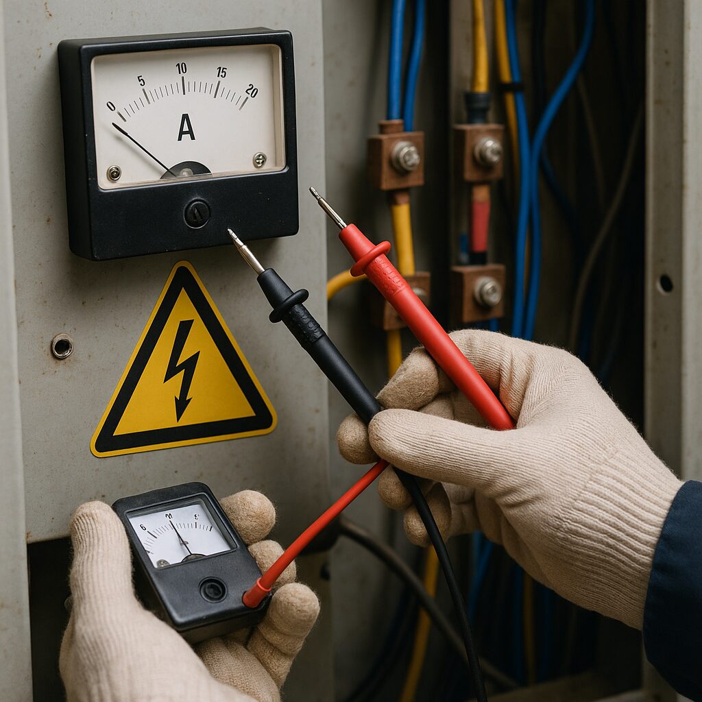 Amperomierze a bezpieczeństwo – jak uniknąć porażenia prądem.