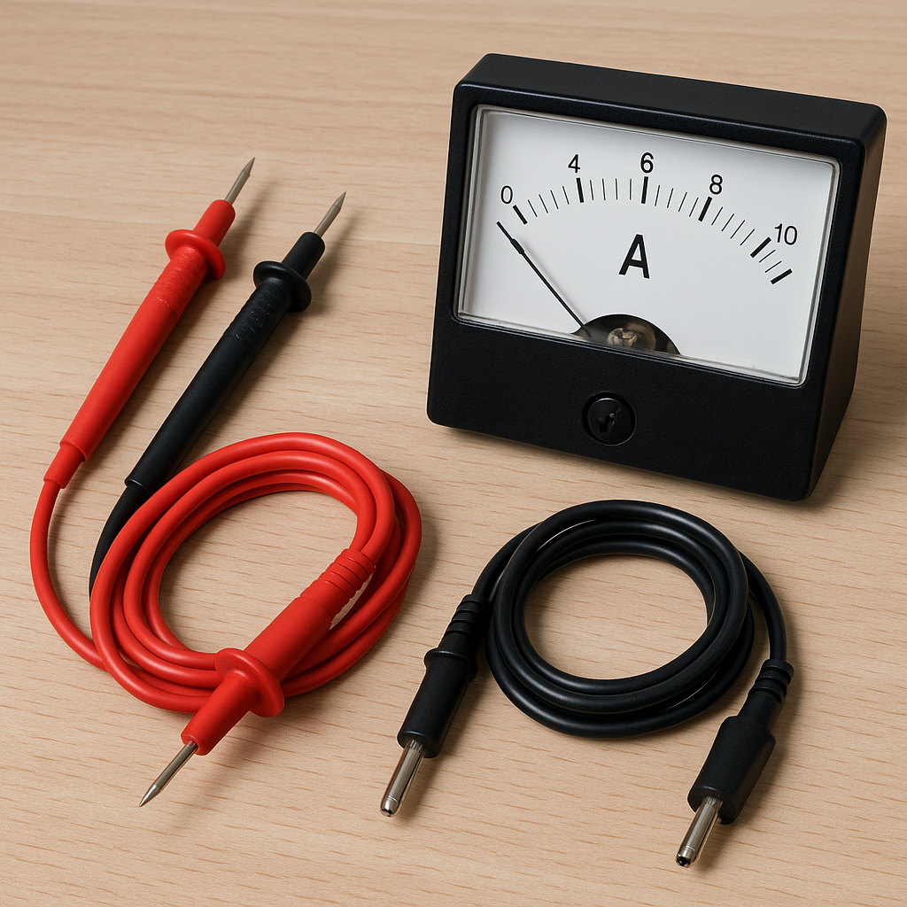 Jak dobrać przewody pomiarowe do amperomierza.