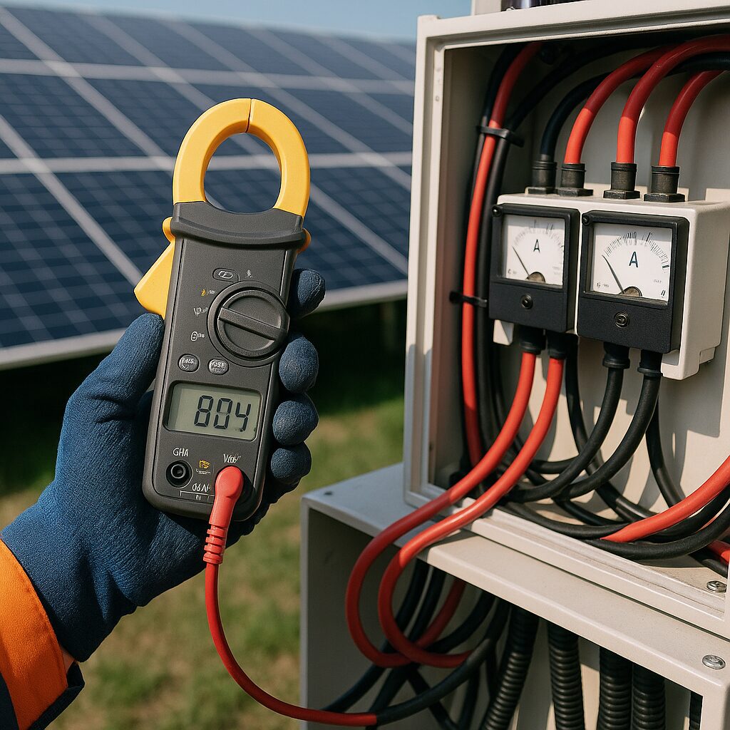 Amperomierze w systemach fotowoltaicznych – jak monitorować przepływ prądu.