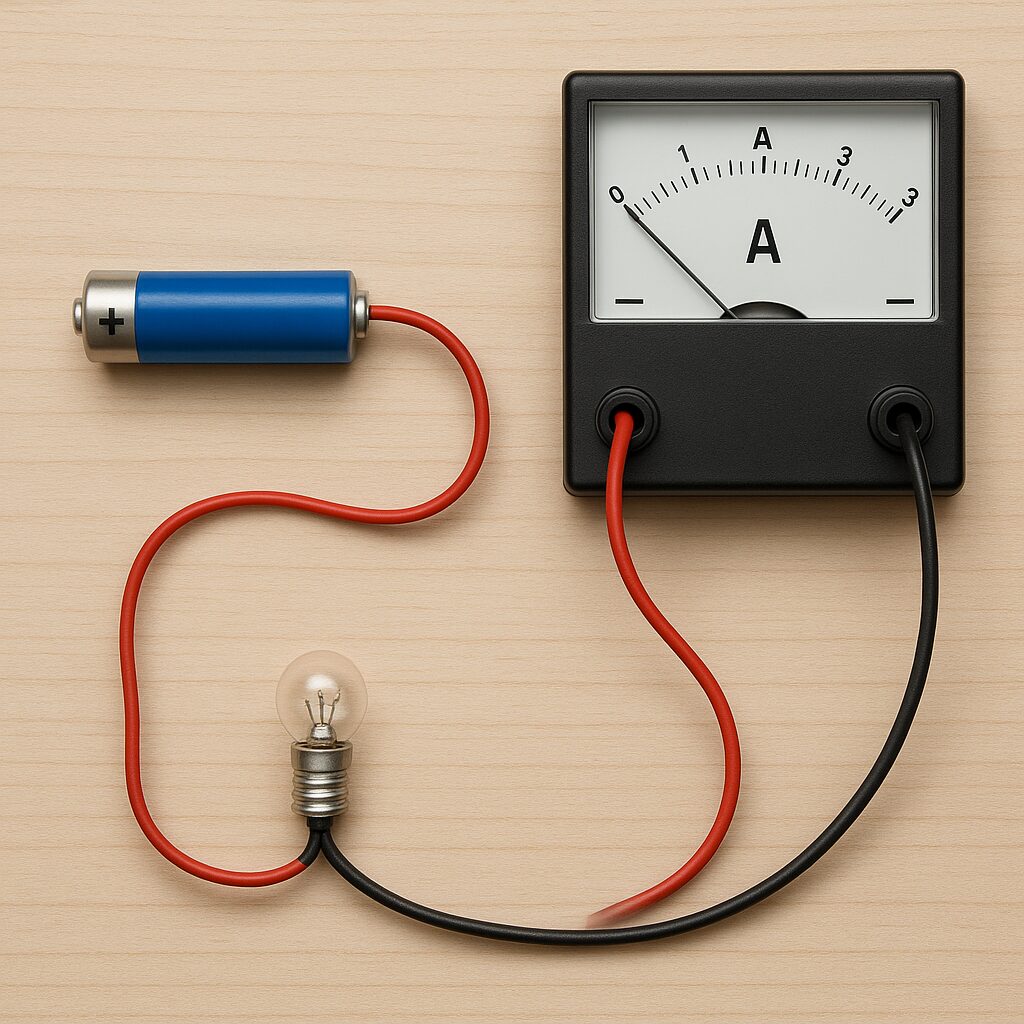 Jak poprawnie podłączyć amperomierz do obwodu elektrycznego.