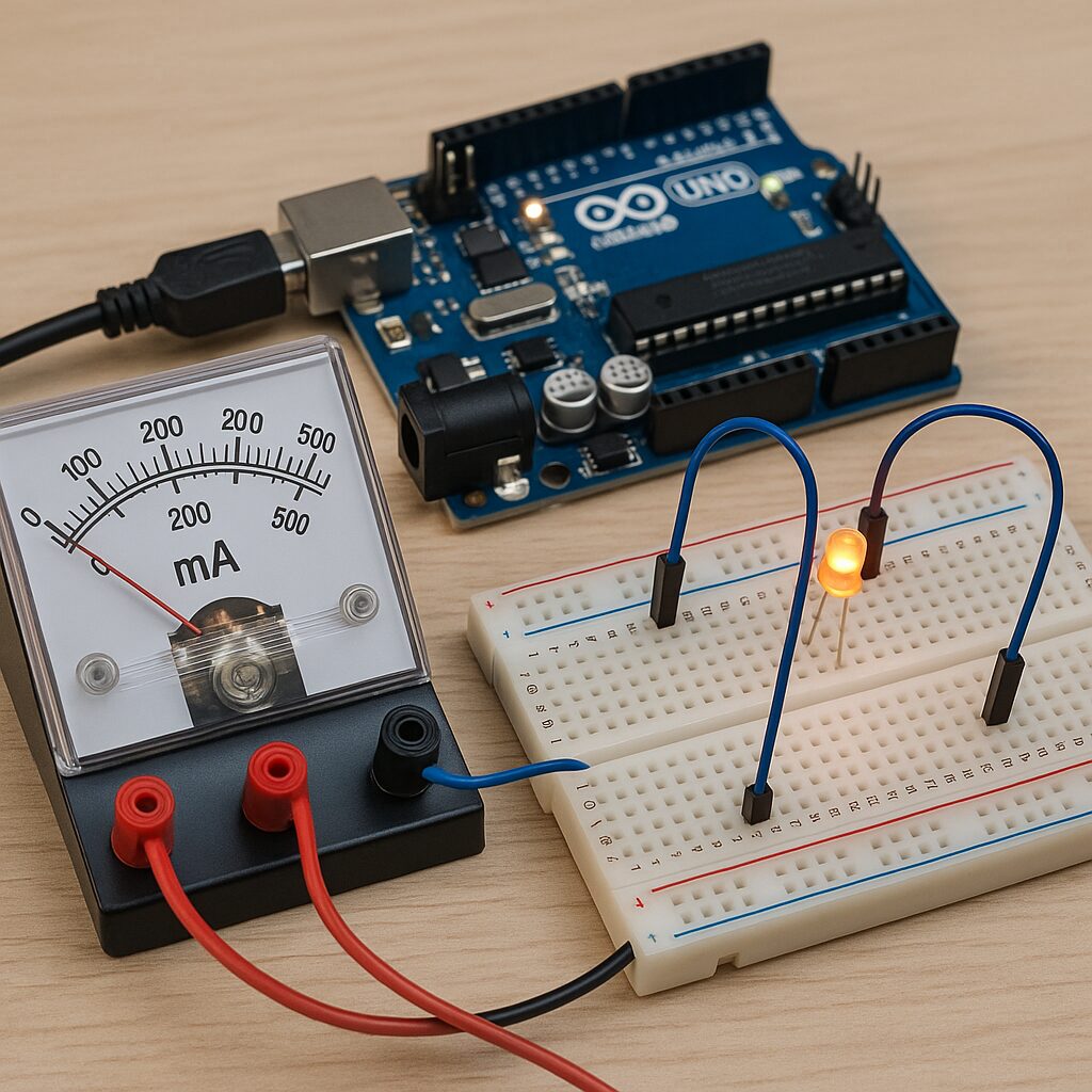 Czy da się mierzyć prąd przez Arduino – projekty z wykorzystaniem amperomierza.