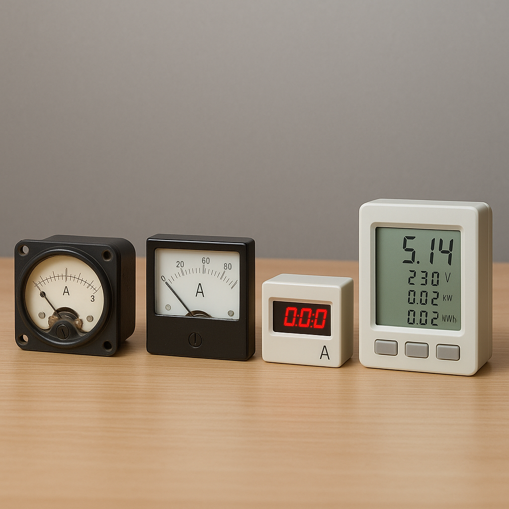 Historia amperomierzy – od wskazówkowych po inteligentne przyrządy.