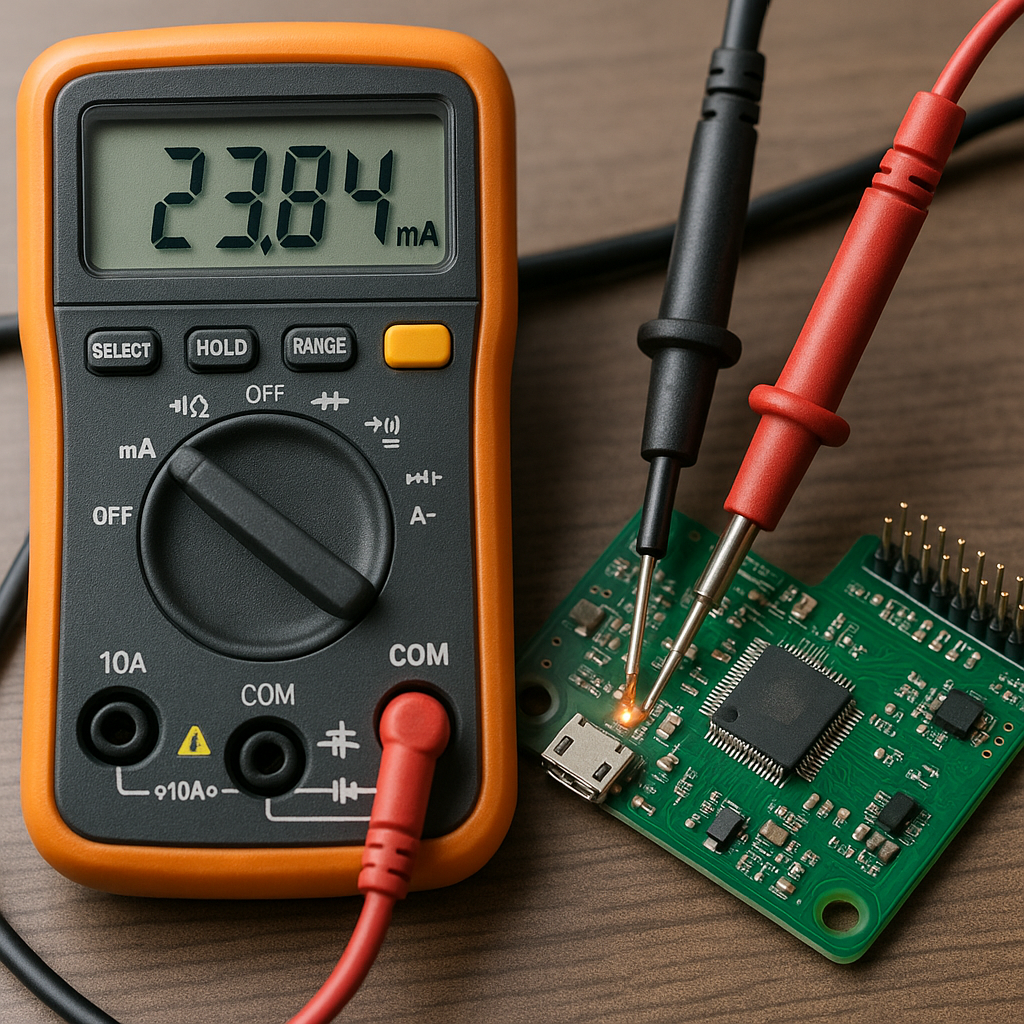 Pomiary prądu w układach mikroprocesorowych.