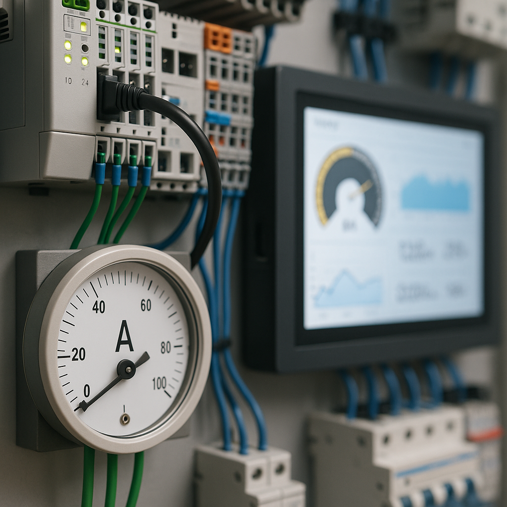 Amperomierz w systemach zarządzania energią budynków (BMS).