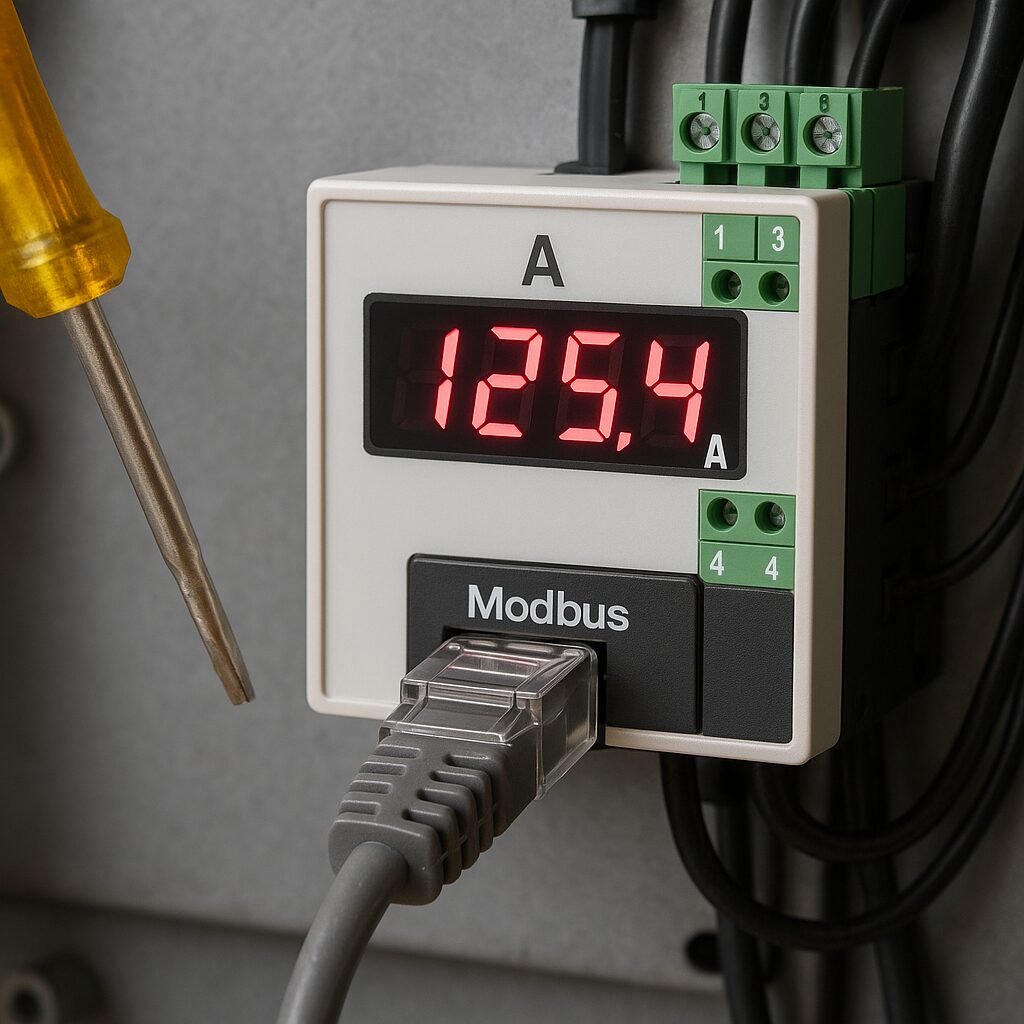 Amperomierze z komunikacją Modbus – jak je konfigurować.