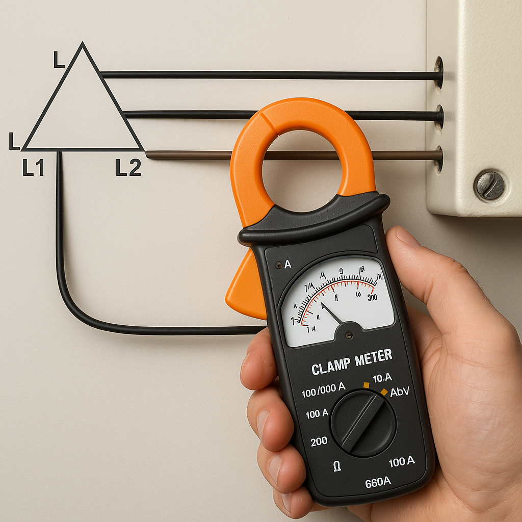 Jak mierzyć prąd w układach trójfazowych.