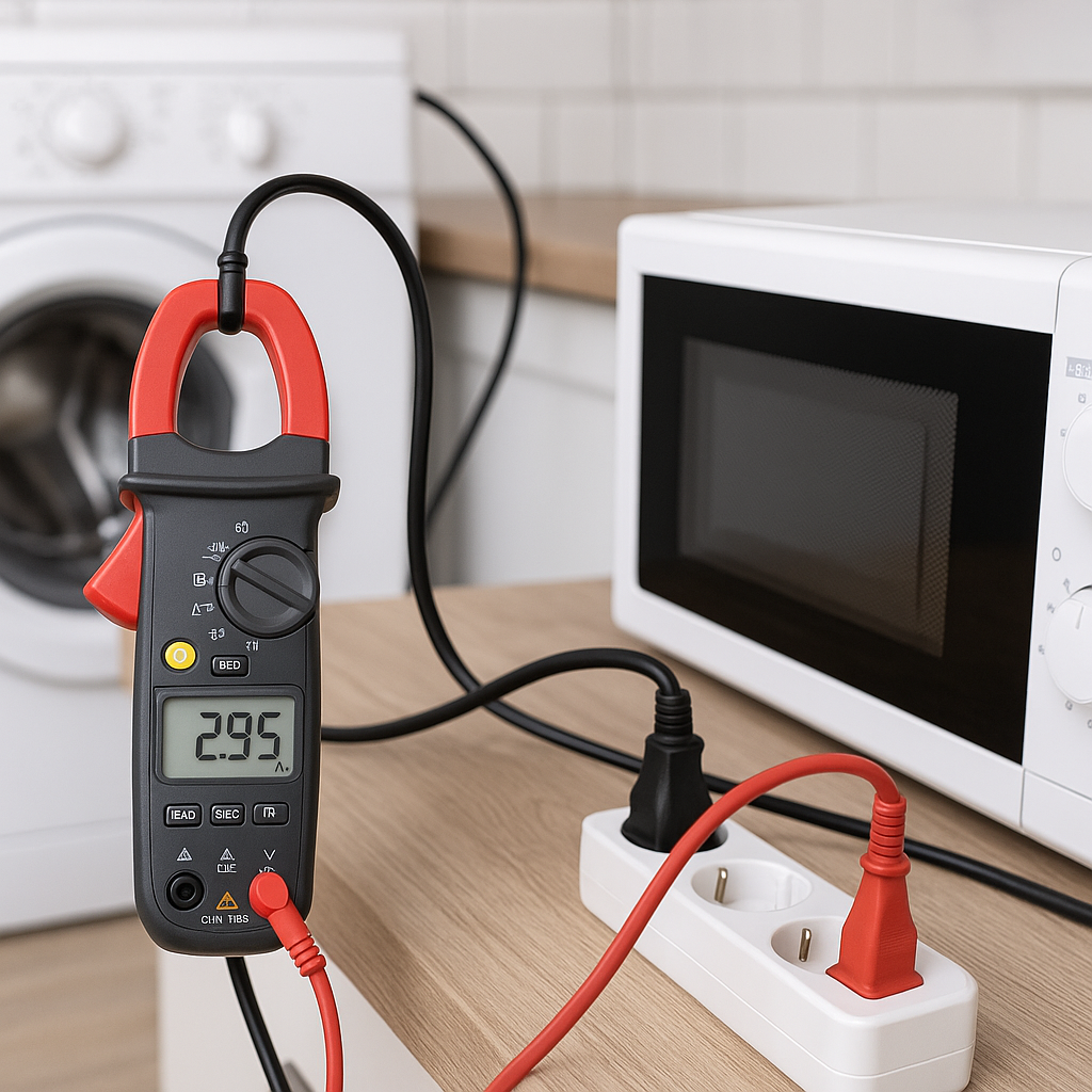 Pomiar prądu w urządzeniach AGD – przykładowe testy.