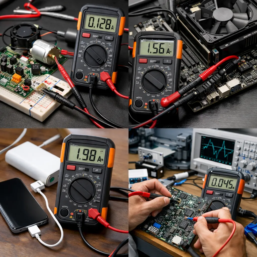 Amperomierze w testowaniu urządzeń elektronicznych – przykłady zastosowań.