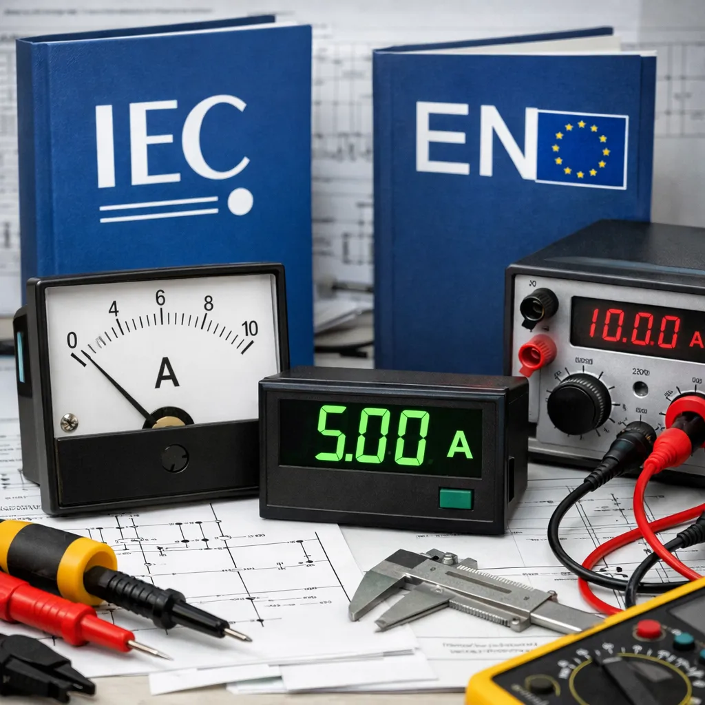 Amperomierze a zgodność z normami IEC i EN.
