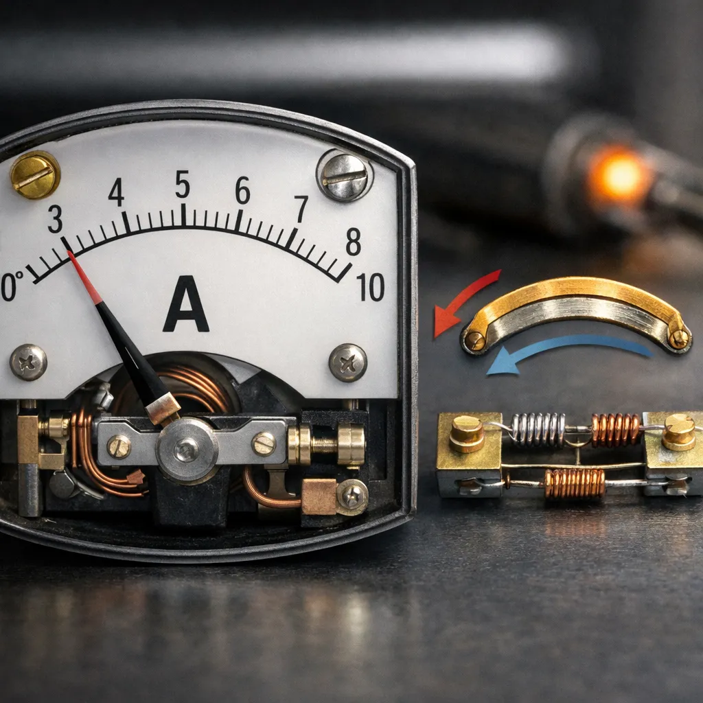 Jak działa kompensacja temperaturowa w amperomierzu.