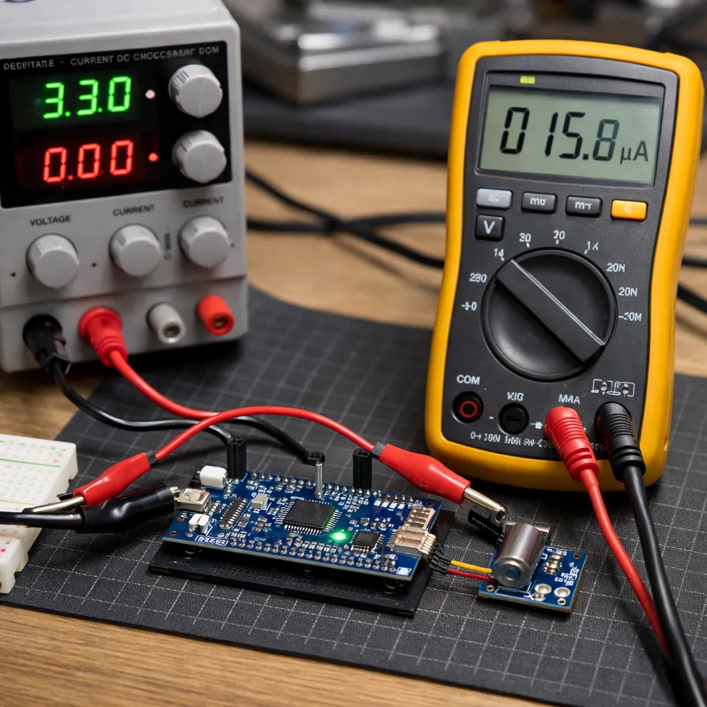 Jak mierzyć prąd pobierany przez mikrokontroler.