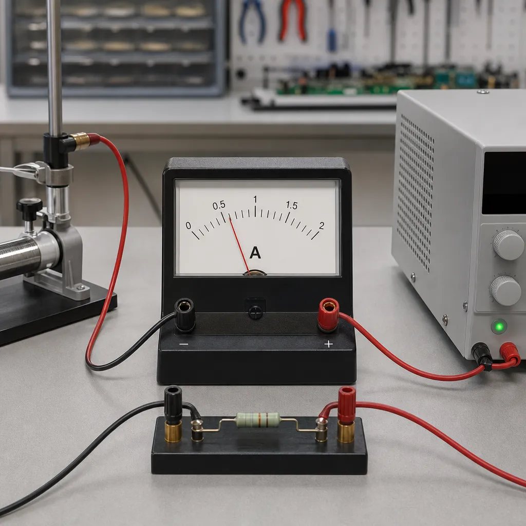 Amperomierz magnetoelektryczny – zastosowanie do prądu stałego