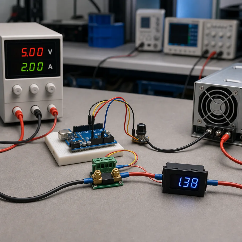 Amperomierz z Arduino – jak dobrać rezystor pomiarowy