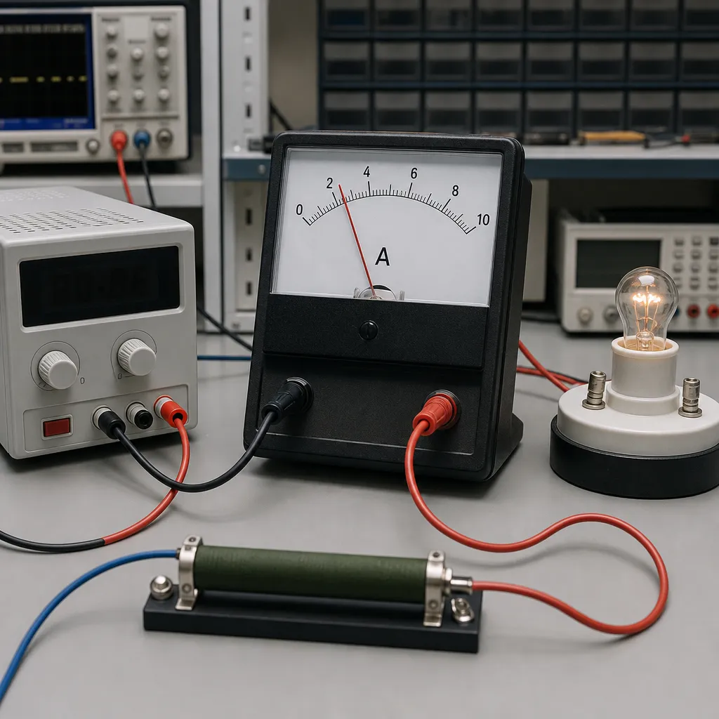 Amperomierz elektrodynamiczny – zasada działania