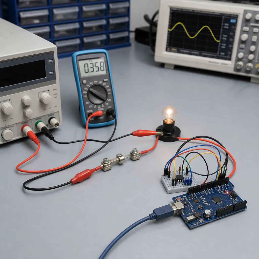 Amperomierz z Arduino – jak zabezpieczyć wejście analogowe